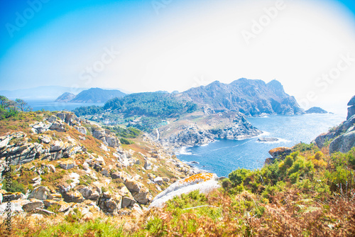 Landscape of cien islands in Galicia