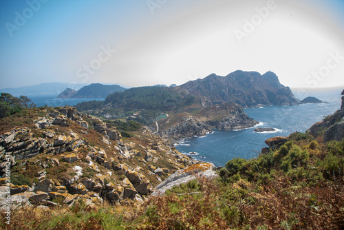 Landscape of cien islands in Galicia