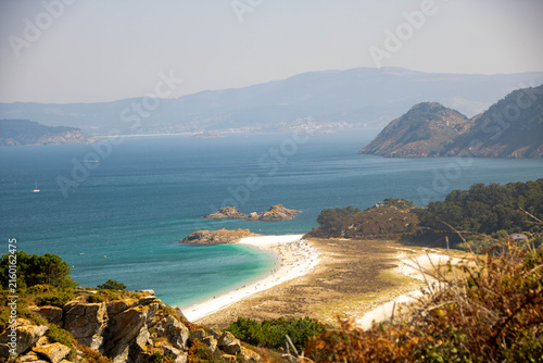 Landscape of cien islands in Galicia