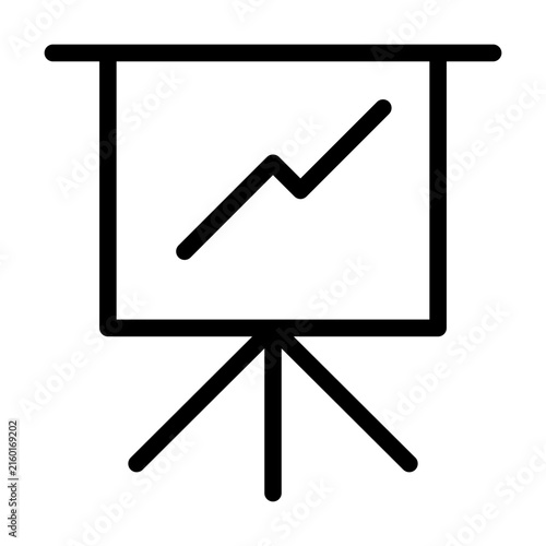 presentation line icon