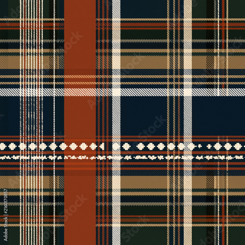 Seamless tartan plaid weave pattern