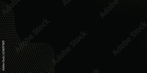 Yellow dot and black abstract backgroundYellow dot and black abstract background