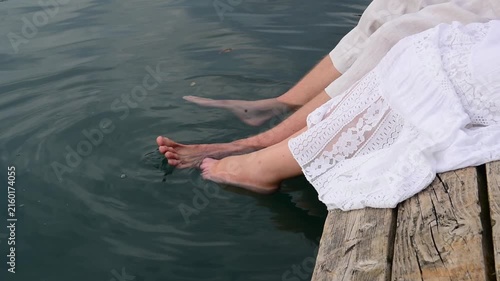 feet in the water 