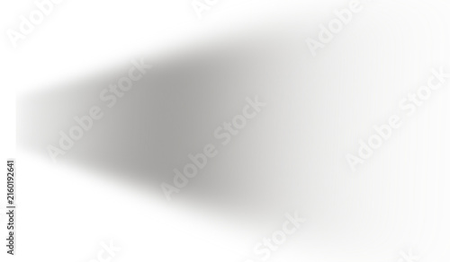 White Spotlight Beam Light Effect on Transparent Background.