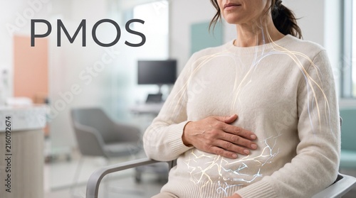 PMOS Hormonal Signaling Disruption Medical Concept
