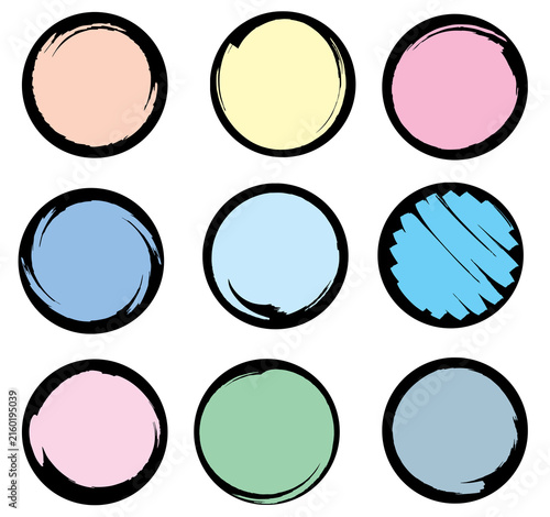 set of colorful buttons