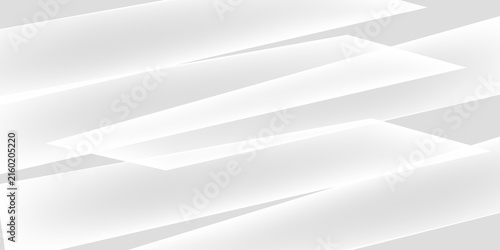 Quadro su tela Abstract liquid shape black and white template banner