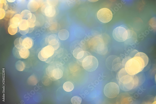 Summer vibe, golden bokeh on an abstract blurred background, softcolor nature