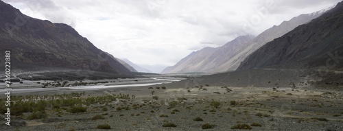 Nubra valley panorama view in Ladakh, India