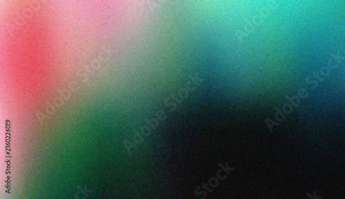 Fotografía Abstract dark mysterious gradient with vibrant pink and teal neon light effects
