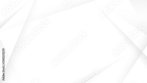 Принти на полотні Bright White Geometric Polygon Background with Soft Faceted Shapes and Clean Mod