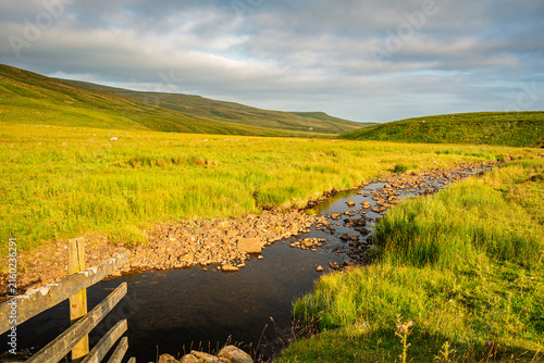 Langdon Beck on Langdon Common in the North Pennines, a landscape of sweeping  moorlands, renowned for vast open skies, winding rivers and historic stone buildings in a National Landscape