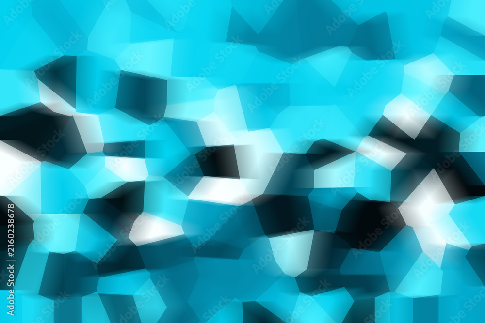 Fototapeta premium blue abstract mosaic background / spring business background, design lines broken wallpaper, blue gradient light