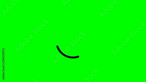 Animated Circular Loading Indicator and Check Mark Icon, Progress Spinner Turning into Approval Symbol, Minimal Interface Status Motion Graphic on Green Screen