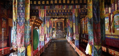 Buddhist temple at Diskit monastery in Ladakh, India