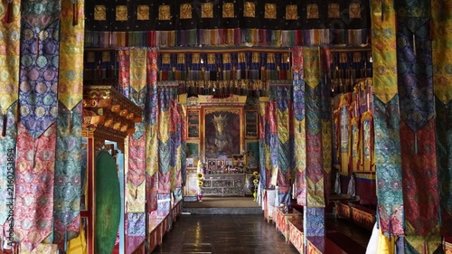 Buddhist temple at Diskit monastery in Ladakh, India