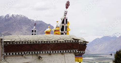 Diskit monastery with Nubra valley view in Ladakh, India