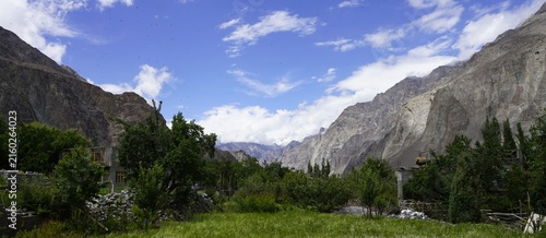 Turtuk view on Nubra valley and Himalaya mountain in Ladakh, India
