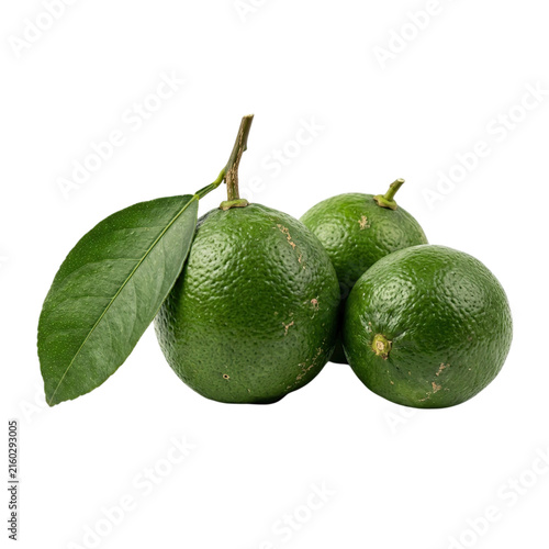 Fresh green avocados with leaves on black background