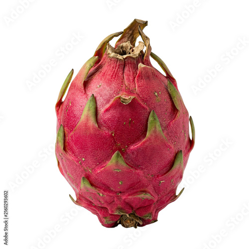 Fresh dragon fruit on black background