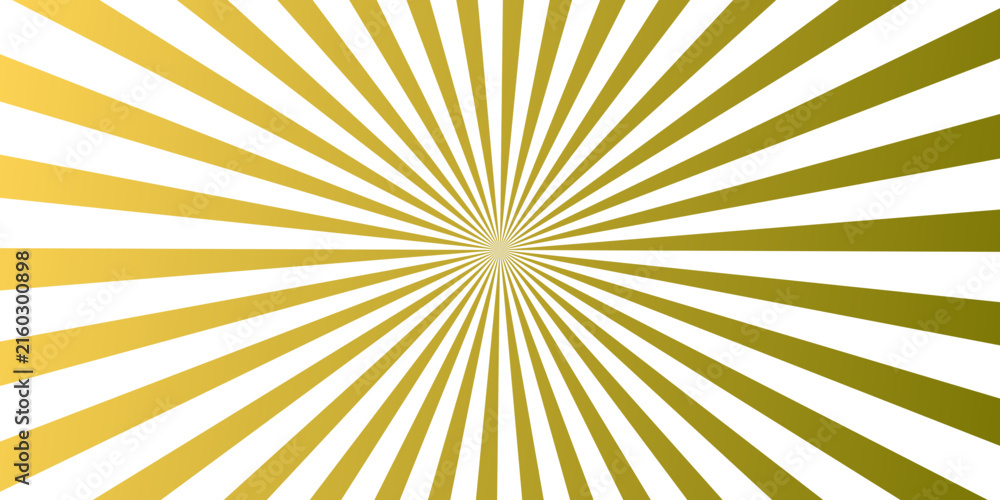 Fototapeta premium Radial black and white stripes emanating from a central point creating a hypnotic optical illusion effect