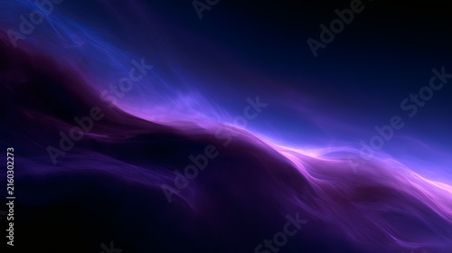 Dark Purple Flowing Abstract Background