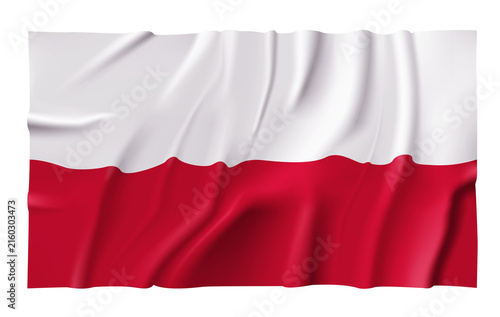 Waving Poland Flag