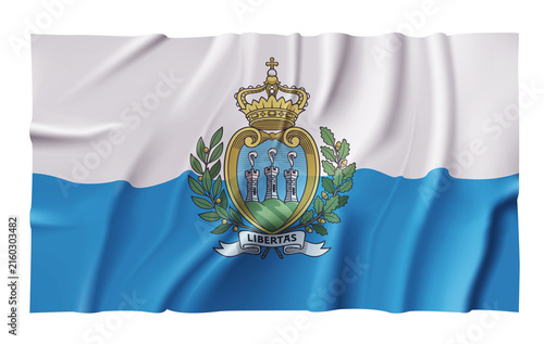 Waving San Marino Flag