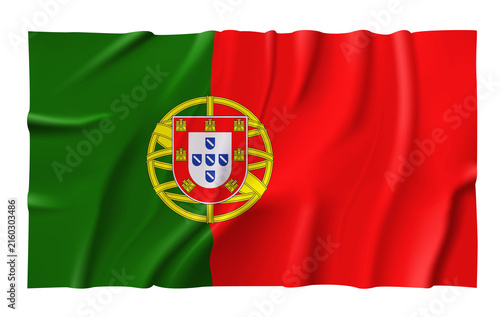 Waving Portugal Flag