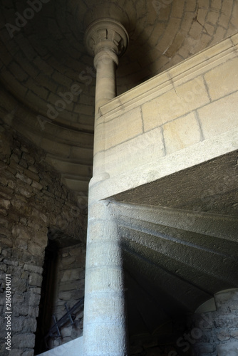 Konstfotografi Barroux castle interiors. Provence, France