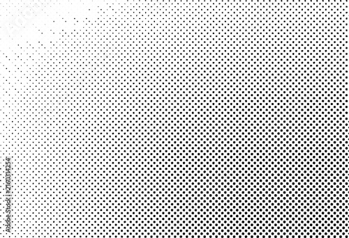 Abstract Halftone Dot Pattern, Black and White Gradient Texture, Dense Micro Dots, Smooth Monochrome Background, Minimal Digital Design