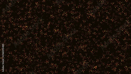 Seamless Loop of Autumn Leaves Falling Diagonally on a Dark Background