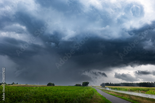 Heftiger Wolkenbruch