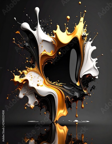 black and gold abstract background