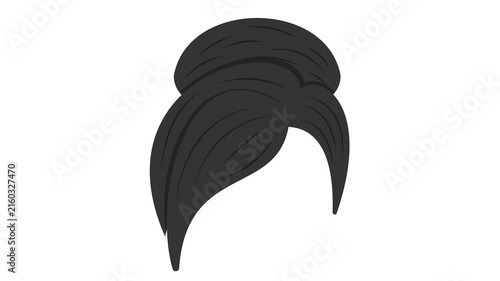 periwig or wig animation, traditional hairstyle animated video, Glamour and beauty clip, Haute couture footage, Fashion Show and Exhibition motion graphics