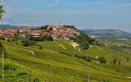 Piemont die Weinhügel um Barolo