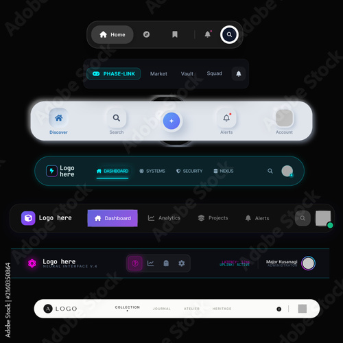 Navigation bar set