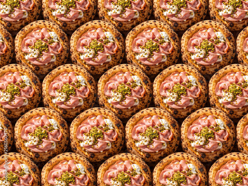 Italian Style Pizzas: Repeating Pattern and Mosaic