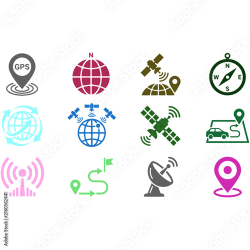 set of icons Space illustration