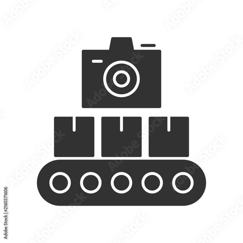 Product Quality Inspection with Camera Icon