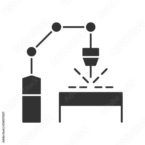Robotic Welding Arm Icon
