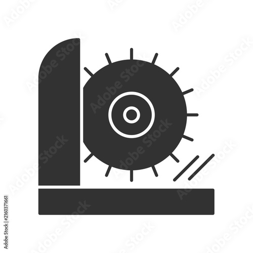 Metal Cutting Machine Icon - Saw Blade Circular Icon