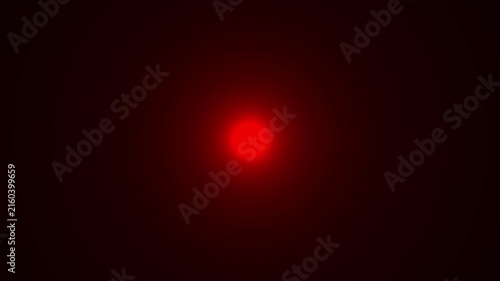 Pulsing red light orb abstract background, glowing circular energy sphere, mysterious dark atmosphere motion.