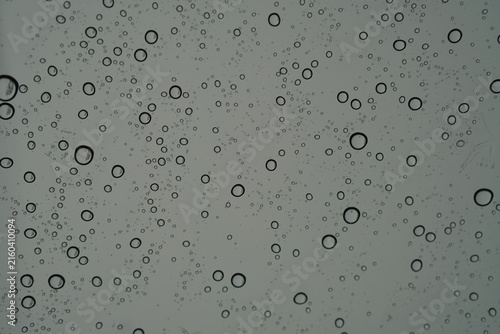 Canvas Print front view water droplets clinging to the glass background, nature, object, copy