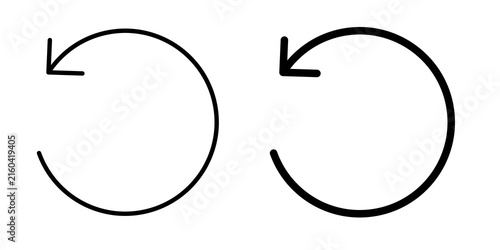 Fotografía Undo icon vector elements kit