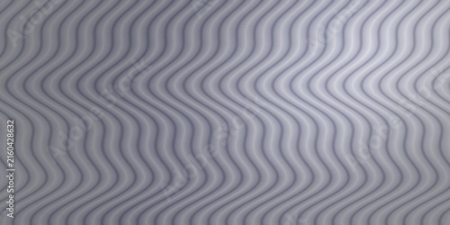 Cuadro en lienzo Abstract grey and white background, with vertical wavy, lines, ribbed texture, p