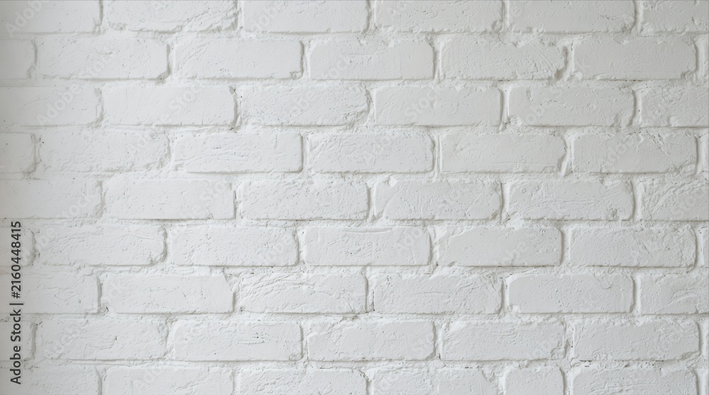 Fototapeta premium White painted brick wall texture