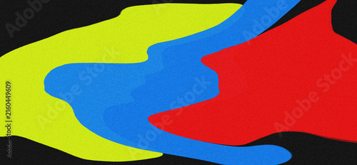 Canvastavla Colorful Yellow Blue Red Paint Splash Abstract Background