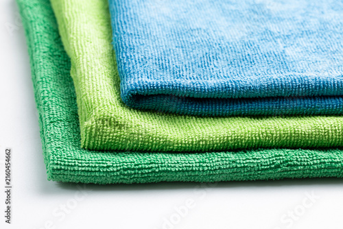 A microfiber cloth for cleaning indoors and at home.