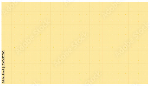 Fotografie Bright yellow grid and dot paper pattern, ideal for planning, creative design, or educational materials